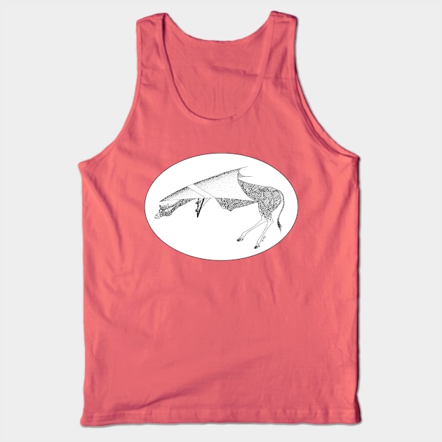 Lovely Giraffe goes Hang gliding Tank Top by AlyStabz